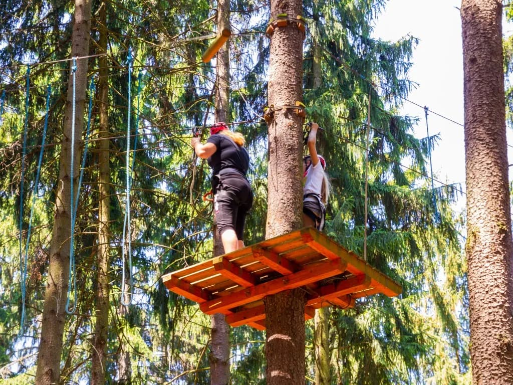 Park linowy Ciechocinek - emocjonujące trasy i atrakcje dla każdego